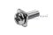 [E] น็อตยึดสายไฟ สแตนเลสชุบนิกเกิ้ล M4x12 mm พร้อมแหวนทรงสี่เหลี่ยม ขนาด 8x8 mm